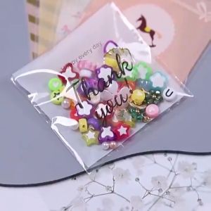 100PCS Cookies Bag Plastic OPP Bag Thank you Pastry Bags Gift Packaging Food Bag Cookie Dim sum Bag