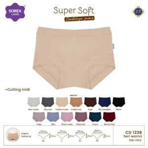 SOREX 1238 CELANA DALAM WANITA BAHAN KATUN SUPER SOFT - CD SOREX - CELANA DALAM PEREMPUAN SOREX