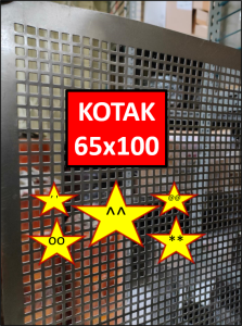 Plat Ram - 65x100 cm - Lubang Kotak - Plat Speaker - Ram Speaker - Grill Speaker