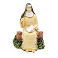 AnoSaiyo Saint Monica Statue Religious Altar Figurine of the Mother of Saint Augustine. 