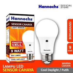 Lampu Led Hannochs Sensor Cahaya 9 Watt