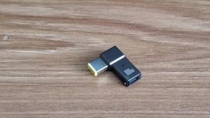 USB C to Slim Tip Laptop Power Charger Connector Female Type C to DC Rectangle Yellow Plug Converter PD Charging Adapter for Yoga 14 Z40 Chromebook IdeaPad B50 G40 G50 Edge Flex Helix Lenovo Thinkpad