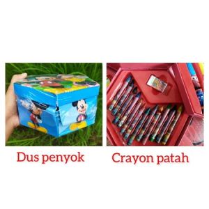 Crayon Set 46pcs / Pensil Warna Alat Melukis Anak