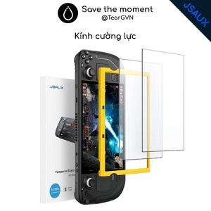 Kính cường lực bảo vệ và chống lóa JSAUX cho Steam Deck OLED / LCD - Hộp 2 miếng