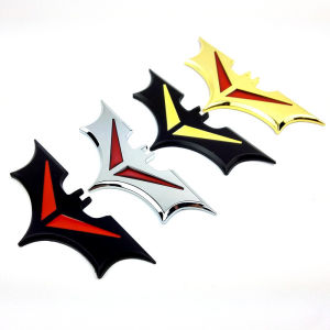 Creative scratch blocking car sticker body decoration sticker metal sticker personalized bat car sticker 3D three-dimensional sticker