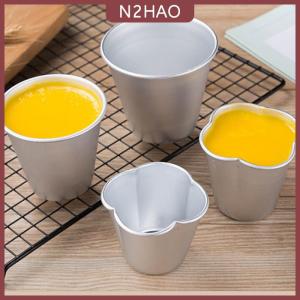 N2HAO 1 cái Khuôn bánh pudding khuôn bánh nhỏ có rãnh khuôn thạch chống dính khuôn làm nóng nhanh bằng hợp kim nhôm