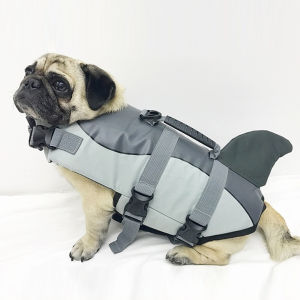 TIDJANI Pet Dog Life Jacket Safety Clothes Life Vest Collar Harness Saver Pet Dog Swimming Preserver Summer Swimwear Mermaid Shark