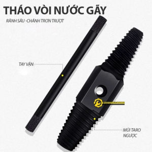 Dụng cụ lấy ống nước gãy mũi tháo ren ống nước gãy dễ dàng sử dụng kèm tay quay Mũi Tháo Đầu Ống Nước Gãy 2 Đầu