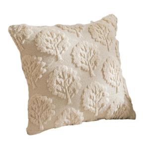 Premium Cushion Cover Dimensionally Foliage Art Soft Home Decoration 45x45cm Pillowcase Living Space Use