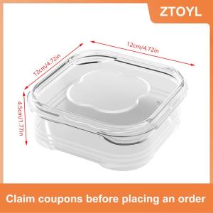 【ZTOYL】 1 cái hộp bảo quản thực phẩm tủ lạnh đông lạnh thịt rau tươi giữ hộp trong suốt nhà bếp hộp lưu trữ kín