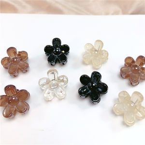 DAIMEISHU กิ๊ปหนีบผมมินิลายดอกไม้หรูหราสำหรับผู้หญิงเครื่องประดับผมหวานและเก๋ไก๋