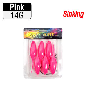 6pcs/pack Creative Soft Lure Fishing Baits Durable Simulation Tadpole Shaped Lure Bait Portable Fishing Lures Baits with Crank Hook