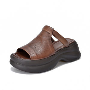 Platform Slippers Summer Thick-soled Casual Sandals For Women/comfortable Commuter Wear/durable Slip-on/cool-feel Daily Outdoor Leisure