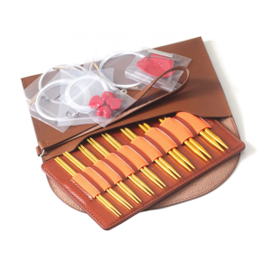 3.0-6.0mm Crochet Hook Set Circular Knitting Needle Set Interchangeable Circular Needle Knitting Tool for Blanket