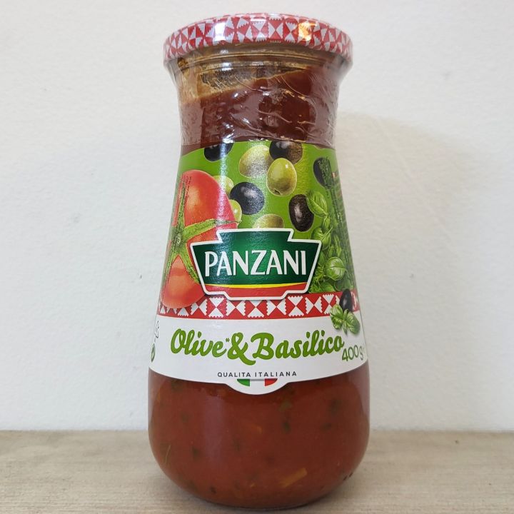 PANZANI (Lọ Olive 400g] SỐT CÀ CHUA Ô LIU VÀ HÚNG QUẾ Olive &amp; Basilico ...