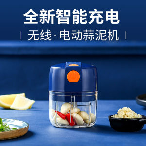[Local Seller] Garlic Mincer Garlic Smasher Food Mincer Fast Shipping n exchange if faulty 蒜泥机电动迷你捣蒜器家用手动小型搅拉切压蒜打蒜器大蒜蒜蓉机