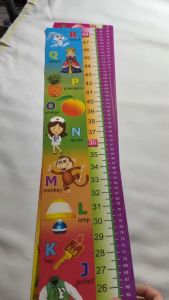 Kids Educational Growth Chart Wall Ruler