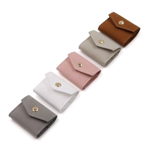 Small Earring Bags Jewelry Organizers Small Earring Bags Jewelry Storage Bag Microfiber Texture for Fashionable Women