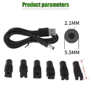 ⭐️【Local Warehouse】5v Usb Charger Cord Replacement Usb Adapter Charger Cable Dc Converter For Shaver Hair Clipper Dc5.5* 2.1mm Power Supply 1 Set