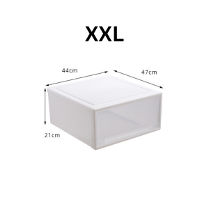 Stackable Storage Drawer / Space-Saving Clothes Organizer / PP Transparent Wardrobe Storage Drawer Rainbow Culture
