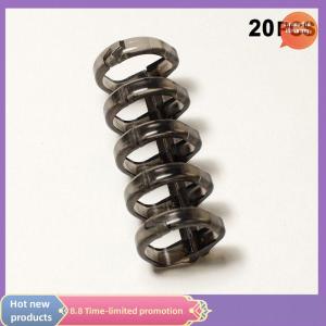 Graceful 20Pcs Binder Buckle Loose-Leaf Book Accessories Binding Ring Buckle 5 Holes Not Uncomfortable Homemade Diy Punch Loose-Leaf