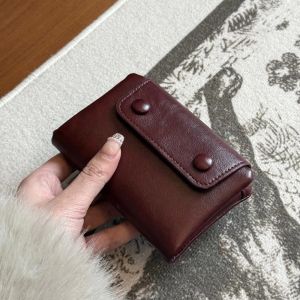 LIVELYN Korean Retro Women Wallets Soft PU Leather Short Zipper Coin Purse Fashion Business Card Case Card Bag Pouch