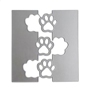 Paws Print Metal Die Cuts Carbon Steel Cutting Dies Embossing Stencils for Greeting Card Scrapbooking Decorations