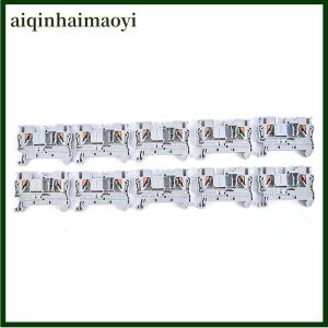 aiqinhaimaoyi WSG Shyli 10 Cái Khối Đầu Cuối Ray Din PT-2.5 Đẩy Vào Lò Xo Không Vít