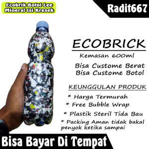 Ecobrik 600ml 200gram Botol Aqua