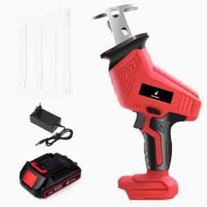Máy cưa kiếm pinmáy cưa gỗ cầm tay 2800Wmáy cưa pin cầm taycưa điện cầm tay có đèn LEDmáy cưa cầm tayvới 4 lưỡi cưa kiếm