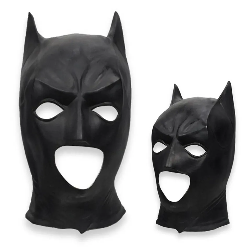 Bat Mask for Adult Men Superhero Bruce Wayne Dark Knight Helmet Cowl  Halloween Costume Movie Cosplay Props