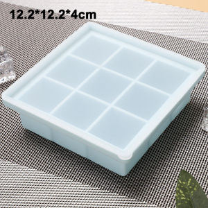 MLADEN Ice Cube Maker Mould ICE Cube Tray Silicone ICE Cube Mould Silikon Dulang Ais Dengan Penutup 制冰盒