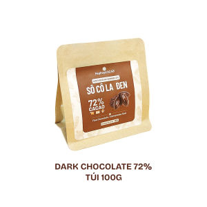 Socola đen 72% vị đắng dịu cân bằng - Túi 100g/250g/500g - Heyday Couverture Chocolate -Từ hạt cacao Trinitario Việt Nam- Fine Chocolate Vietnamese Soul