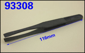 LEI Type : Plastic Tweezers Material: PPS+Fiber composite plastics Color:black Overall Size : approx. 12 x 1.1 x 1.4cm 4.7