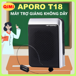 Máy Trợ Giảng APORO T18 UFH - Kết Nối Xa Ổn Định Công Suất Cao 30W Âm Thanh To Rõ Pin Trâu