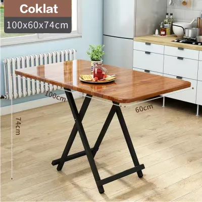 E-TIFE Meja Lipat/Set meja lipat dan kursi/ Meja Makan Lipat /Meja Lipat kerja /Meja Lipat Belajar