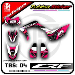 Sticker Striping Decal CRF 150 L - Stiker Striping Variasi Motor CRF 150 L. TBS.04