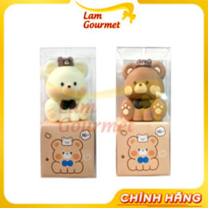 Combo Đồ Chuốt Bút Chì Gấu Trắng Nâu