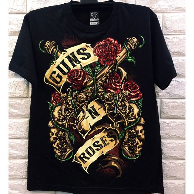 DELTA Guns N' Roses Band T-Shirt (Men's Size L) cotton black type Vintage Second Hand