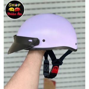 Mũ Thời Trang - An Toàn - Giá Rẻ - Chất Lượng Nón Bảo Hiểm Cao Cấp Haly Lưỡi Trai - Nón Bảo Hiểm Nửa Đầu - Màu Sơn Nhám - Thời Trang Hợp Với Nam & Nữ