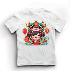 Baju Atasan Anak Perempuan Imlek CNY Sincia Karakter Cewek Lucu Import 1 - 10 Tahun - Hypelane - DTF