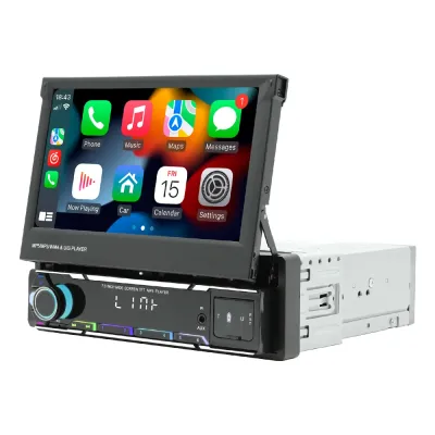 Head Unit Mobil Single DIN Touch Screen HD Bluetooth ISO 7 Inch