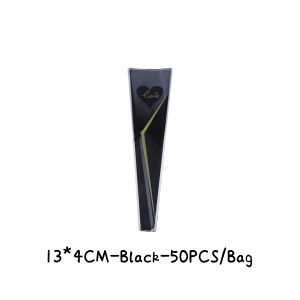 ของมาใหม่！50ชิ้น ถุงใส่ดอกไม้แบบใส ซองใส่ดอกไม้กุหลาบ ห่อดอกไม้วันวาเลนไทน์ หลายขนาดให้เลือก