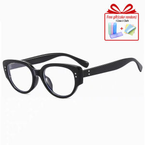 Sweet and Cool Spicy Girl Fashion Cat Eye Graded Glasses for Nearsighted 0-300 Plain Glasses Personality