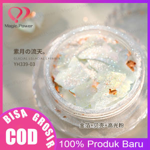 Dekorasi Seni Kuku 3D Bentuk Bintang Kerang Asimetris Bahan Metal Untuk Nail Art/Manicure DIY Rumah Salon