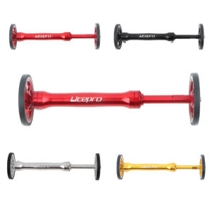 Litepro Telescopic Rod Separate Easy Wheel Folding Bike Modification Aluminum Alloy Easy Wheels With Bolts Lightweight For Bike Bicycle Accessories