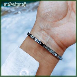 tuokaiguoji Fashion Thai Wen Scripture Open Bracelet For Women Girl Jewelry Accessories Gifts