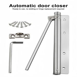 Concealed Automatic Door Closer Stainless Steel Spring Buffer Automatics Closes The Doors Stainless Steel self-closing Door Closer Automatic Hinge