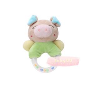 Baby Hand Rattle Cute Cartoon Animal Hand Ring Plush Hand Bell Mainan Kompang Bayi可爱婴儿幼儿摇铃玩具