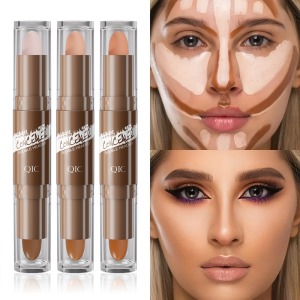 Double-ended dual-purpose high-light trimming stick three-dimensional contour nose shadow facial shape brighten and trimming